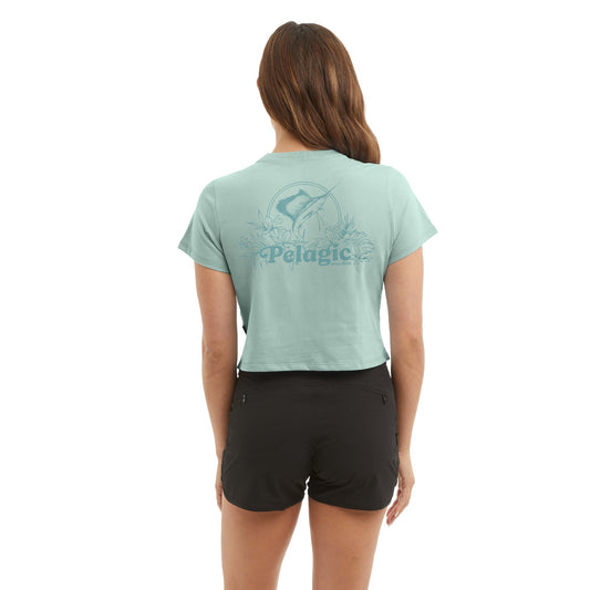 Ws Cropped T-Shirt - Ws Tropic Sea