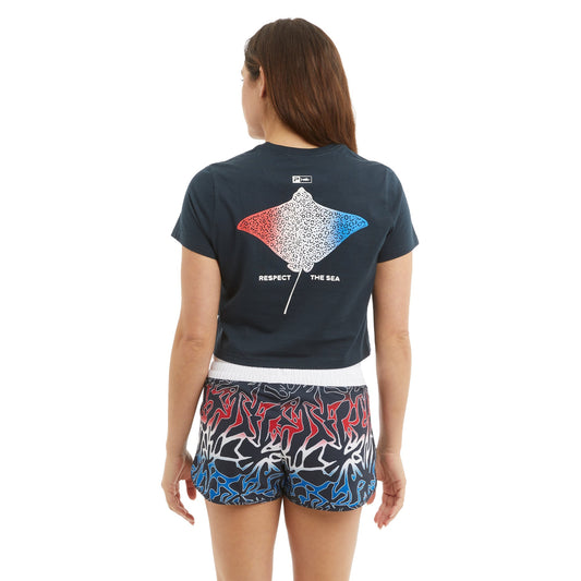Ws Cropped T-Shirt - Ws Eagle Fade