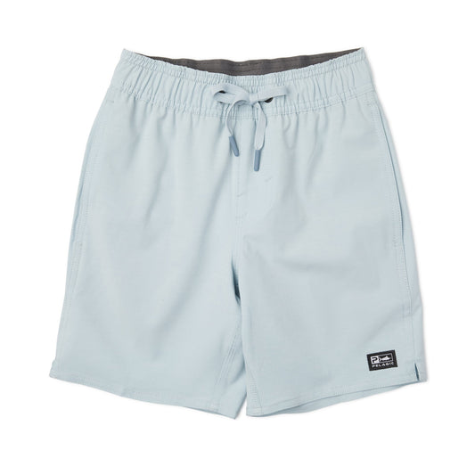 Youth Elastic Waist Shorts - Youth Dockside Deep Sea Center Con