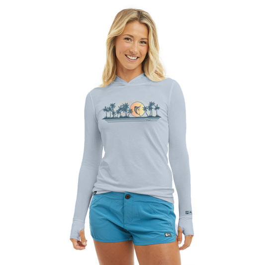 Ws Hooded Fishing Shirt - Ws Aquatek Tropic Daze