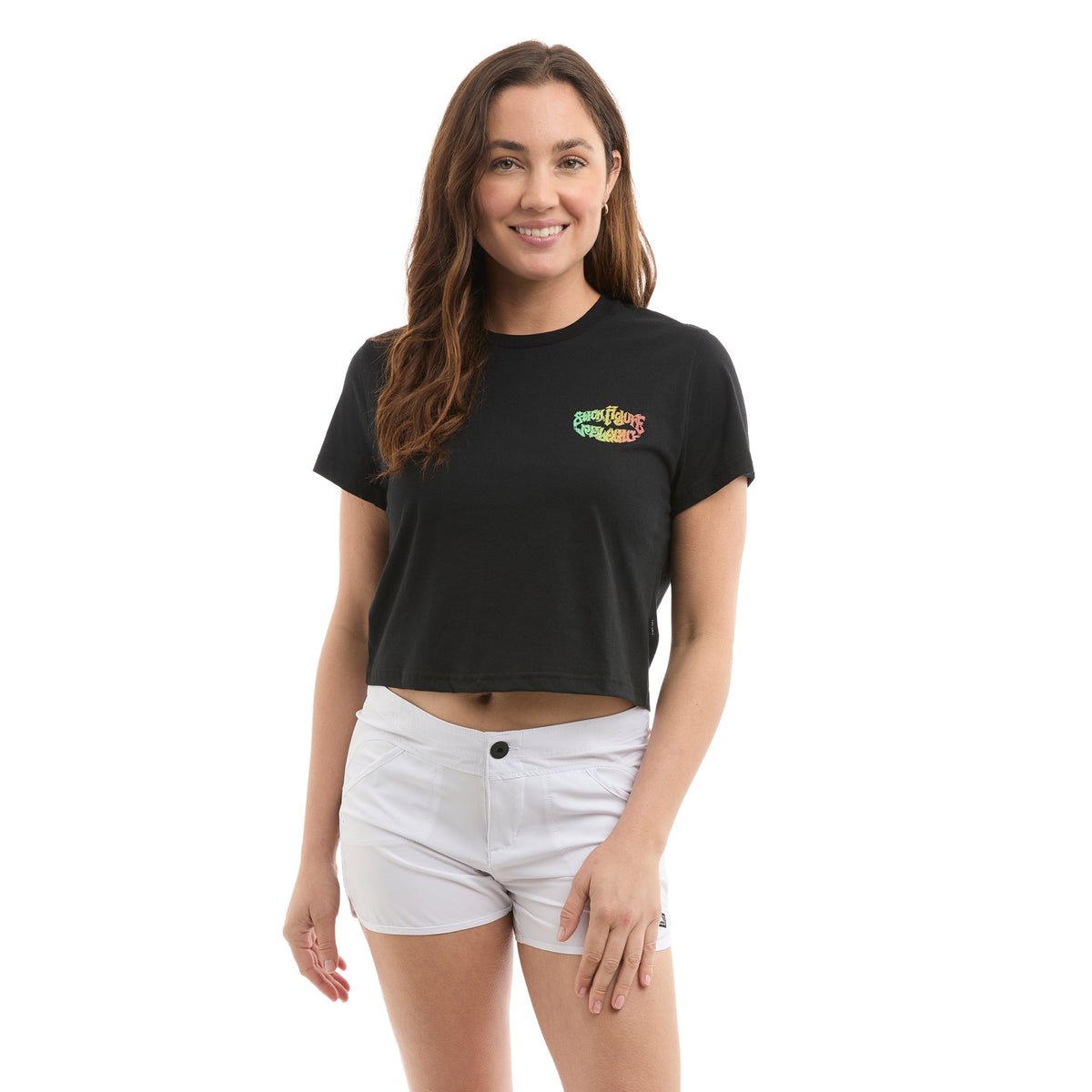 Ws Cropped T-Shirt - Ws Stick Figure Chasin