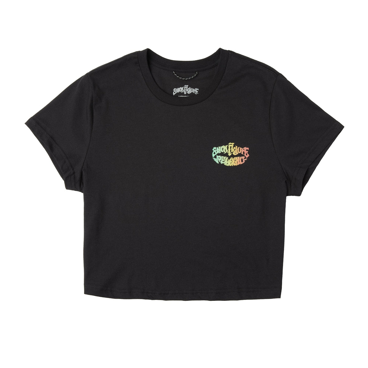 Ws Cropped T-Shirt - Ws Stick Figure Chasin