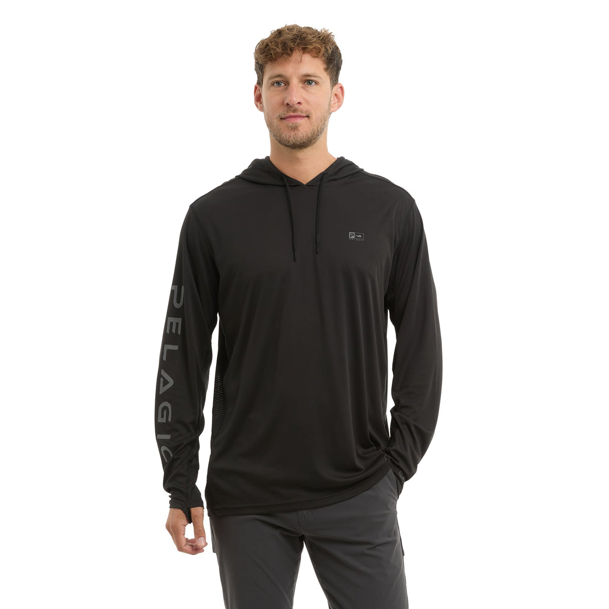 Hooded Fishing Shirt - Vaportek Rusted Icon