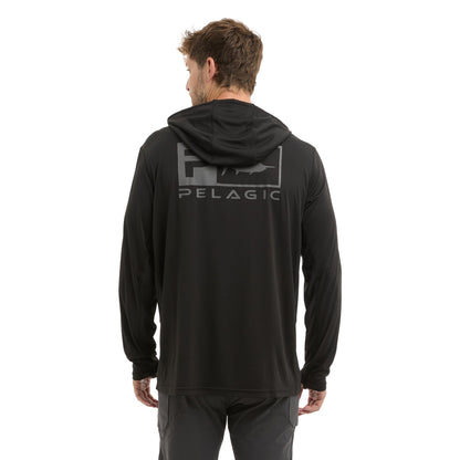 Hooded Fishing Shirt - Vaportek Rusted Icon