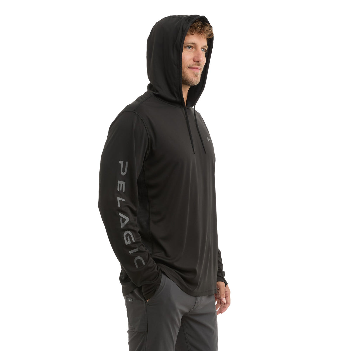Hooded Fishing Shirt - Vaportek Rusted Icon