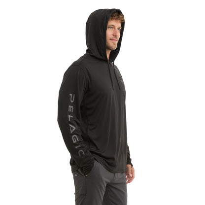 Hooded Fishing Shirt - Vaportek Rusted Icon